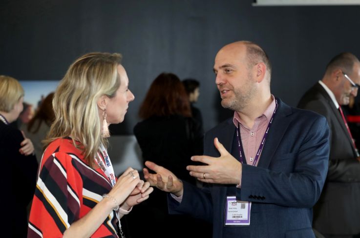 Participants networking at Tourism NI event in London 