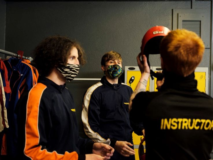 A group of friends enjoying Indoor Skydiving at We Are Vertigo. Experience the adrenaline of Indoor Skydiving in Northern Ireland.