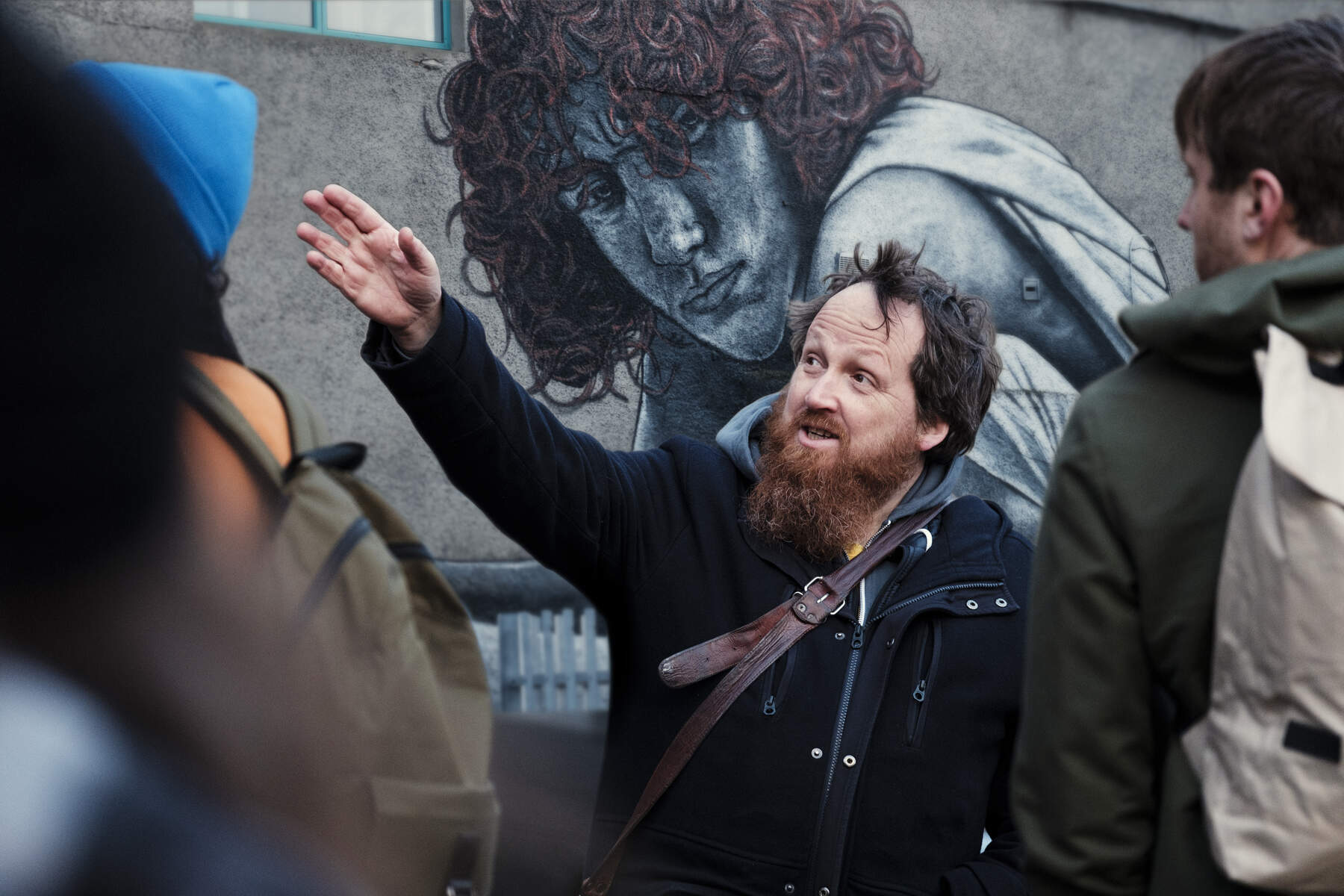 Tour Guide of Street Art Tours, Commercial Court, Belfast