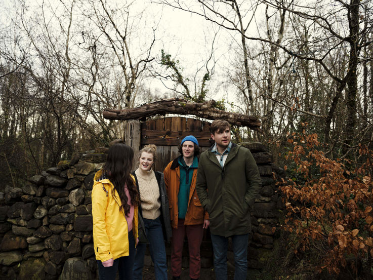 Friends enjoying the Elements Spa Trail at Finn Lough